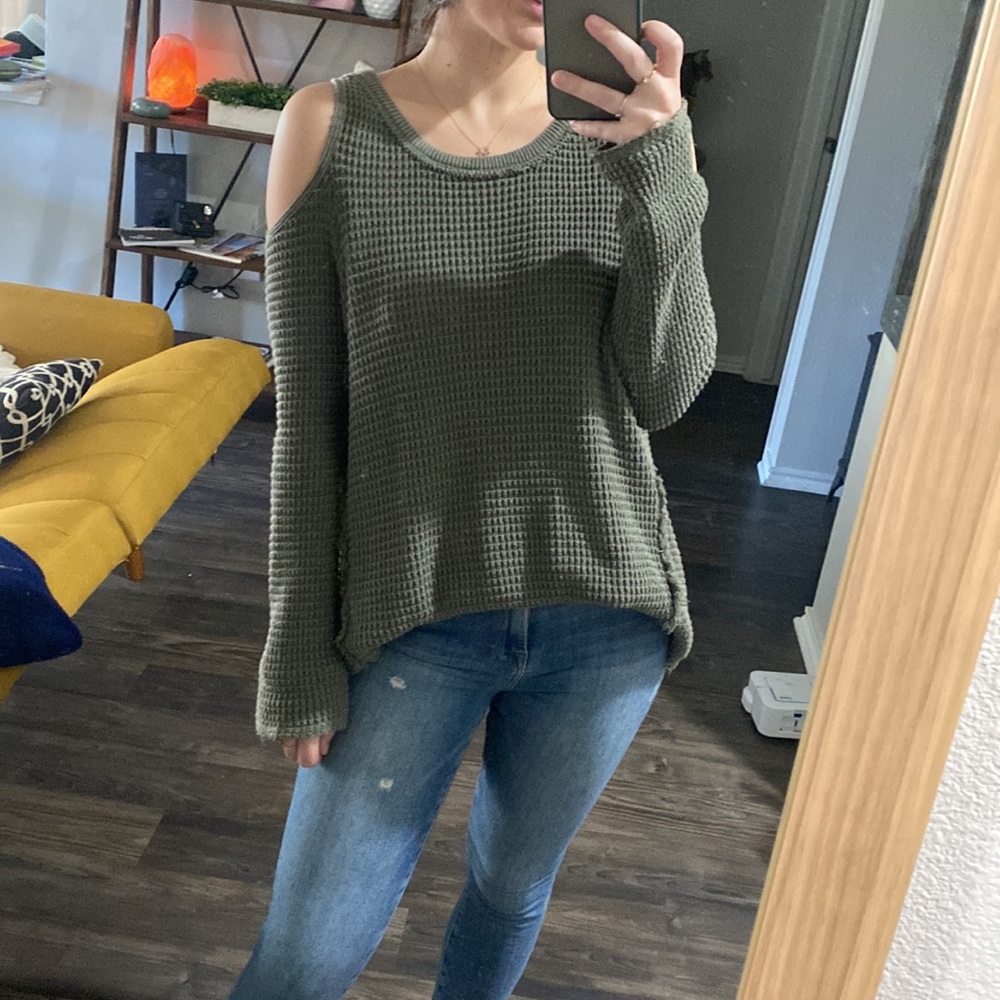 Free People Cold Shoulder sweater